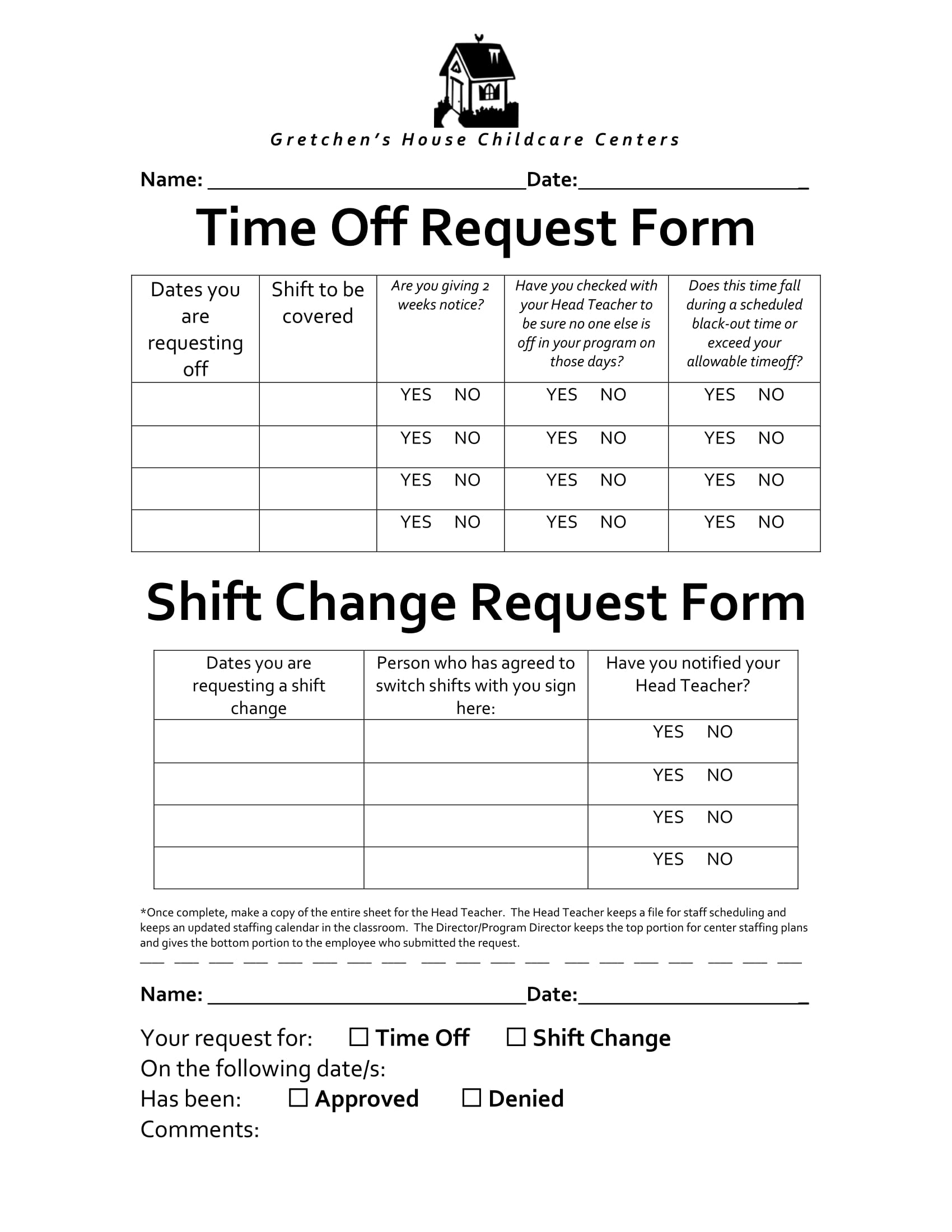 FREE 8 Shift Change Request Forms In PDF MS Word