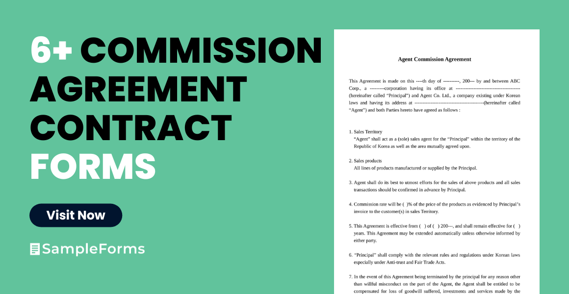 commission agreement contract form