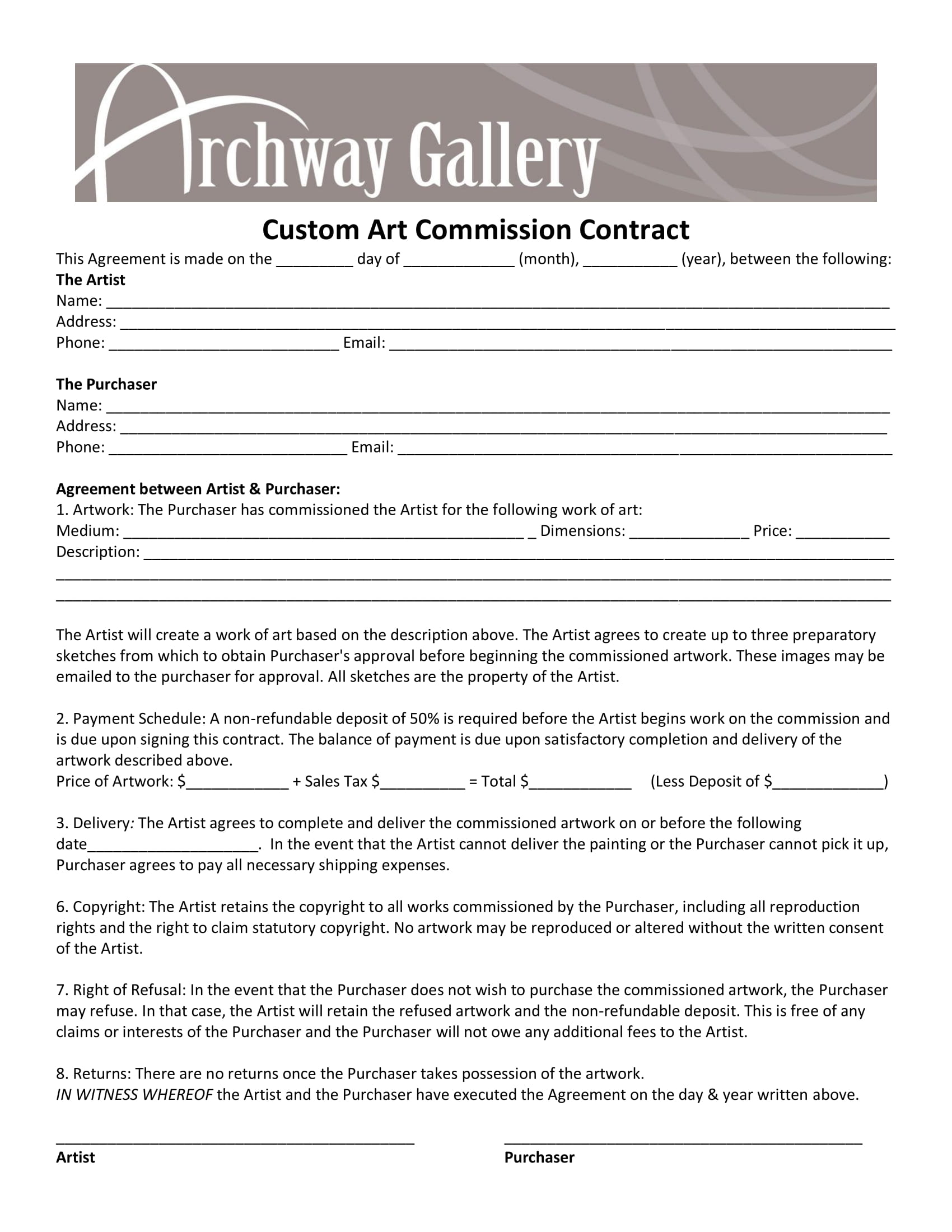 Purchase Commission Agreement Template Classles Democracy