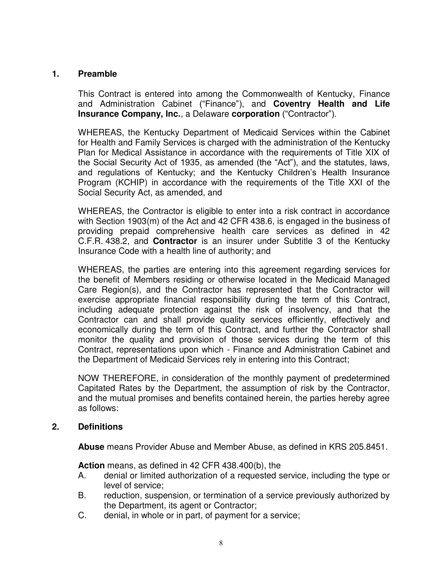 FREE 5+ Medicaid Agreement Contract Forms in PDF