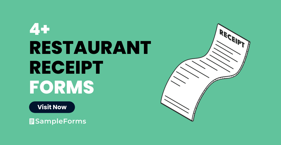 restaurant receipt forms