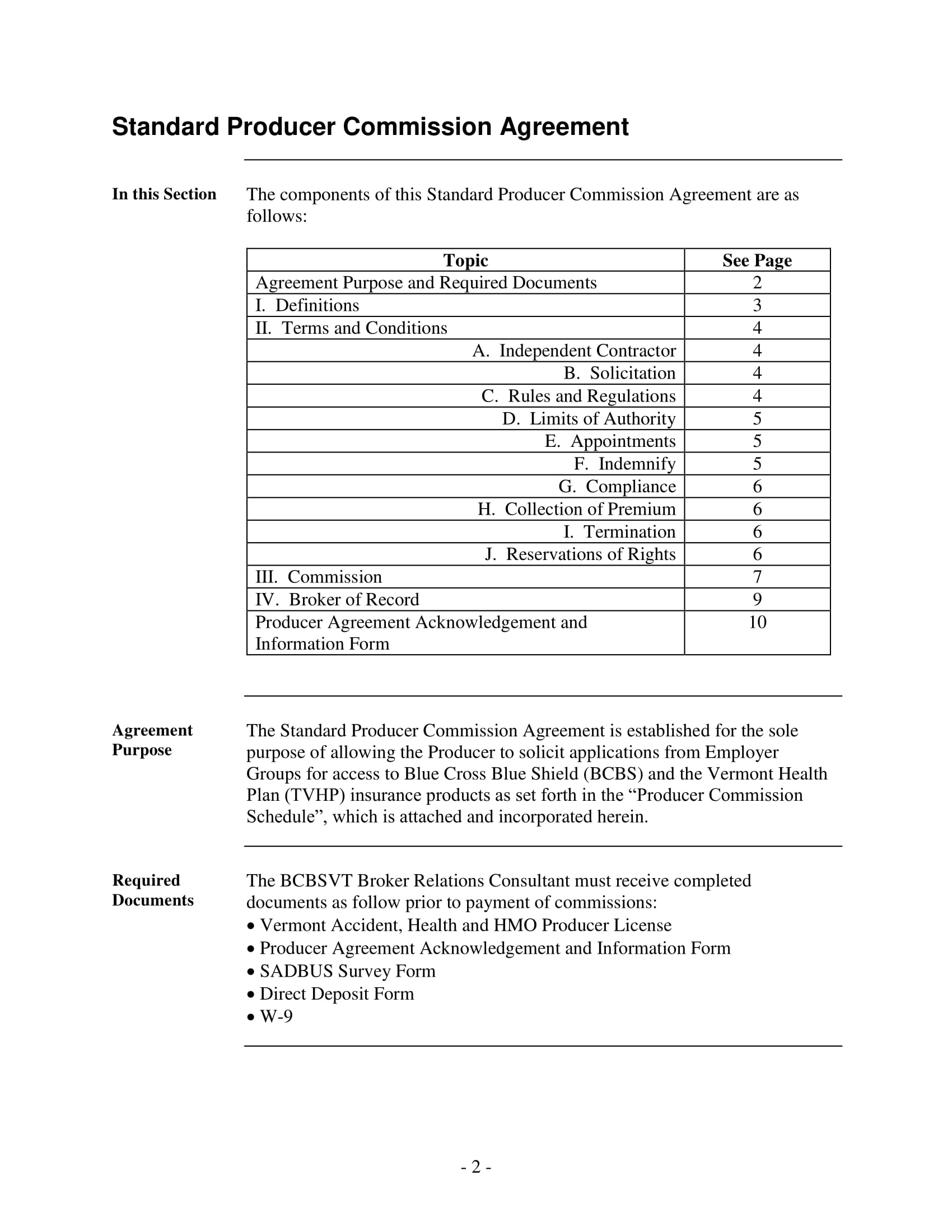 FREE 6  Commission Agreement Contract Forms in PDF MS Word