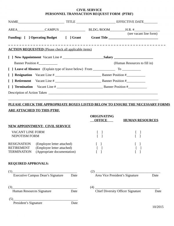 civil service personnel transaction request form in doc 1 e1526449575725