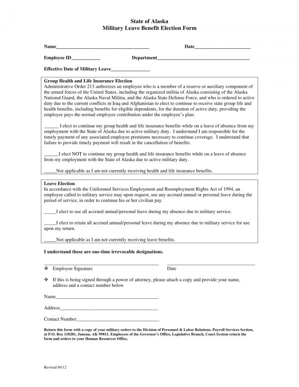 FREE 11+ Employee Election Forms in PDF MS Word