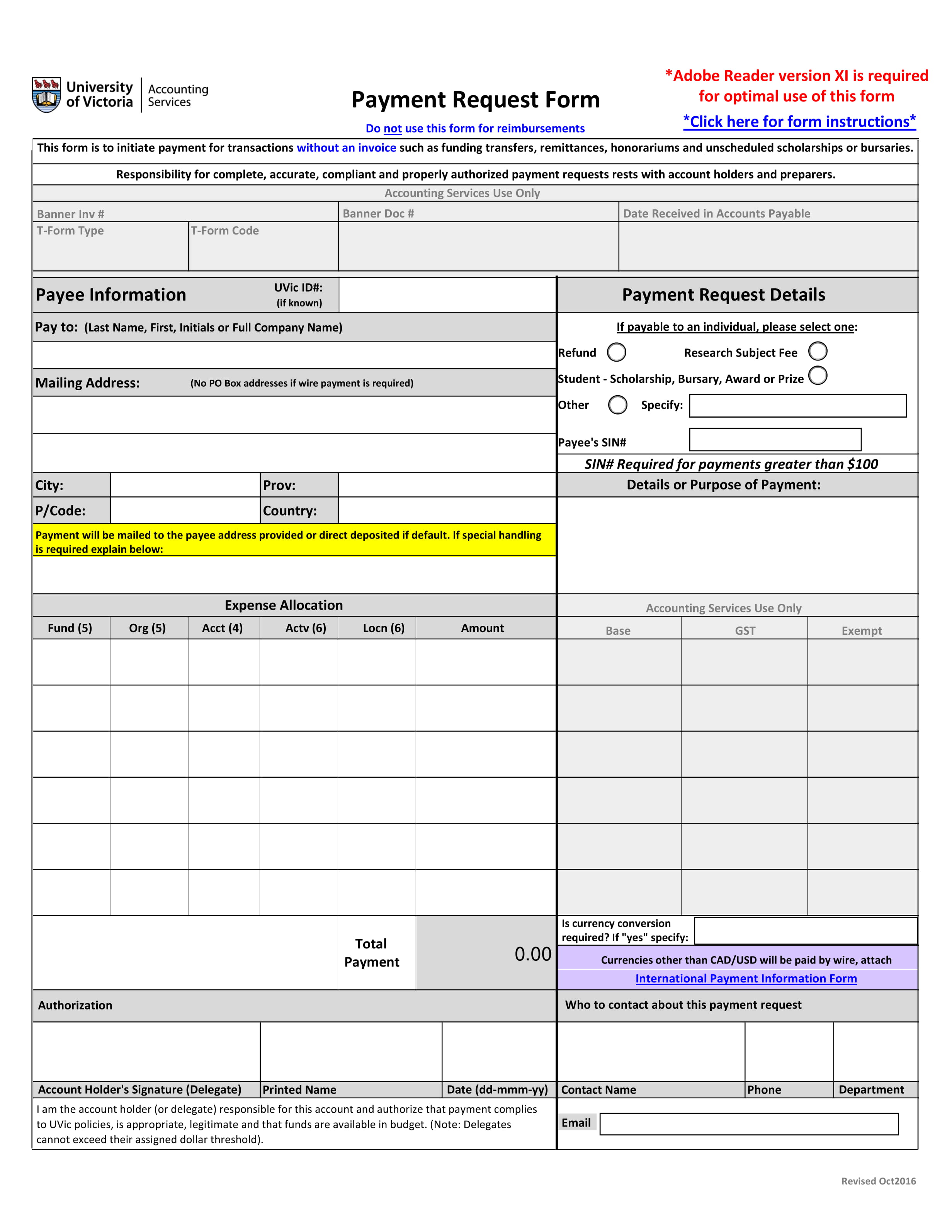 FREE 6 Payment Request Forms In PDF MS Word Excel