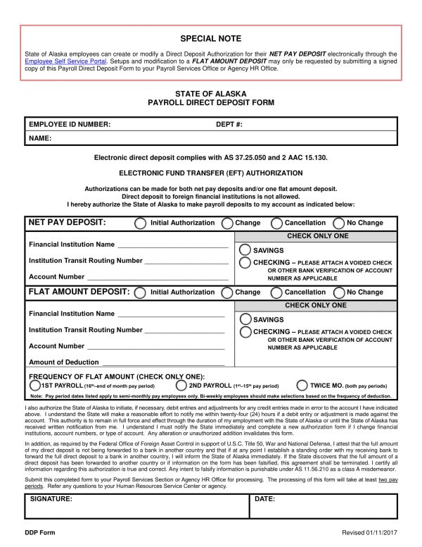 FREE 11+ Direct Deposit Forms in PDF | MS Word | Excel