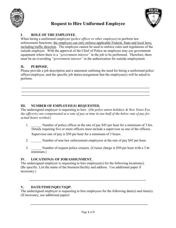 Free 5+ Request To Hire Forms In Pdf 