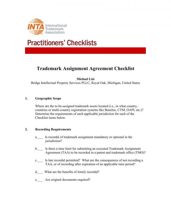 trademark assignment cover sheet