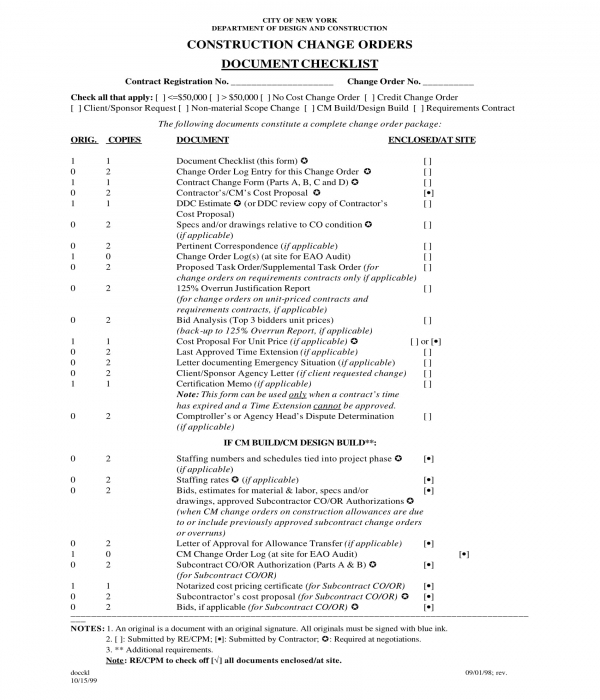 FREE 4+ Construction Change Order Forms in PDF | Excel