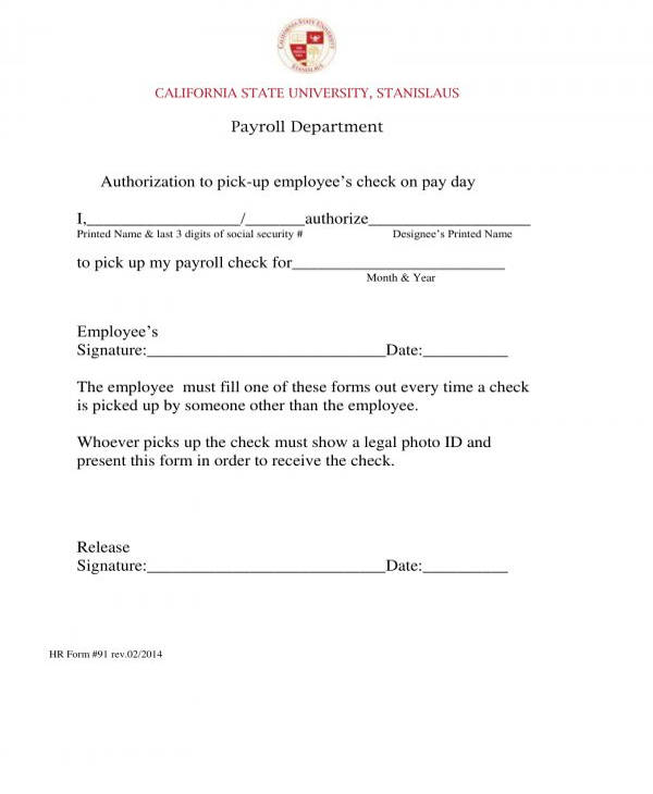 free-10-paycheck-pickup-authorization-forms-in-pdf