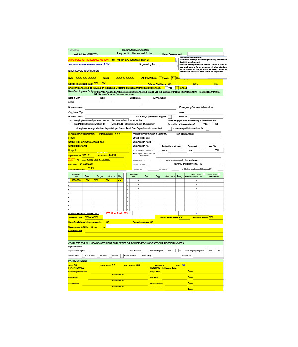 FREE 10+ Voluntary Separation Forms in PDF MS Word Excel