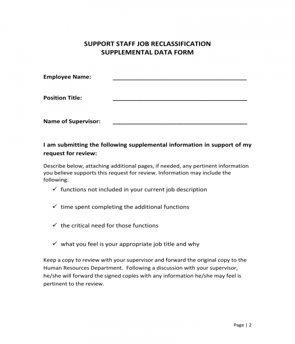 Job reclassification letter template database vrogue co