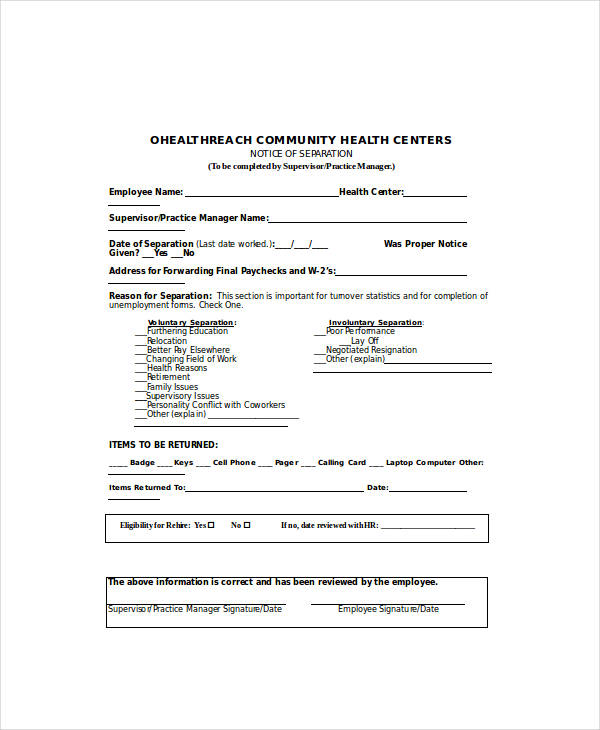 Employee Voluntary Termination Letter from images.sampleforms.com