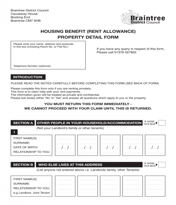 FREE 4+ House Rent Allowance Forms in PDF MS Word