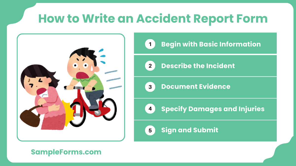 how to write an accident report form