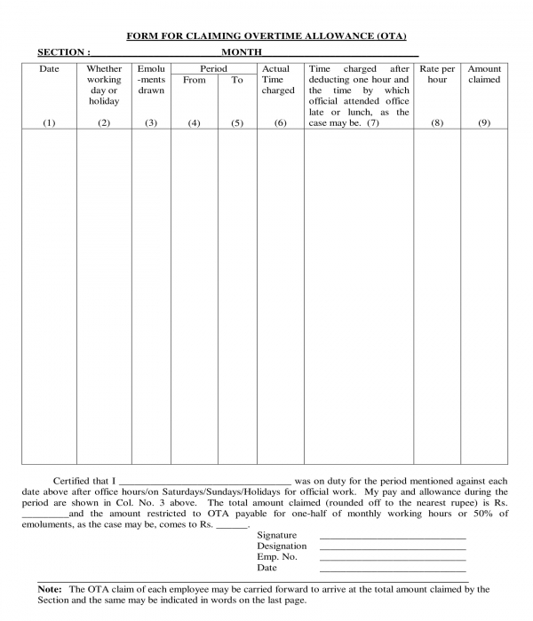 FREE 32+ Allowance Forms in PDF | MS Word | Excel