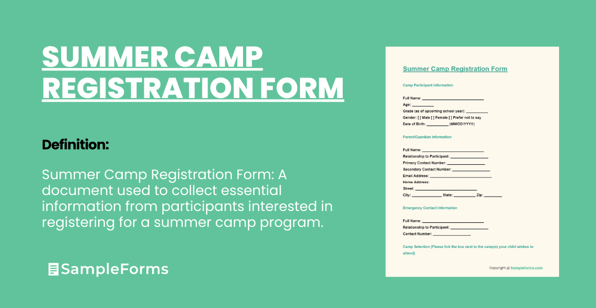summer camp registration form fi