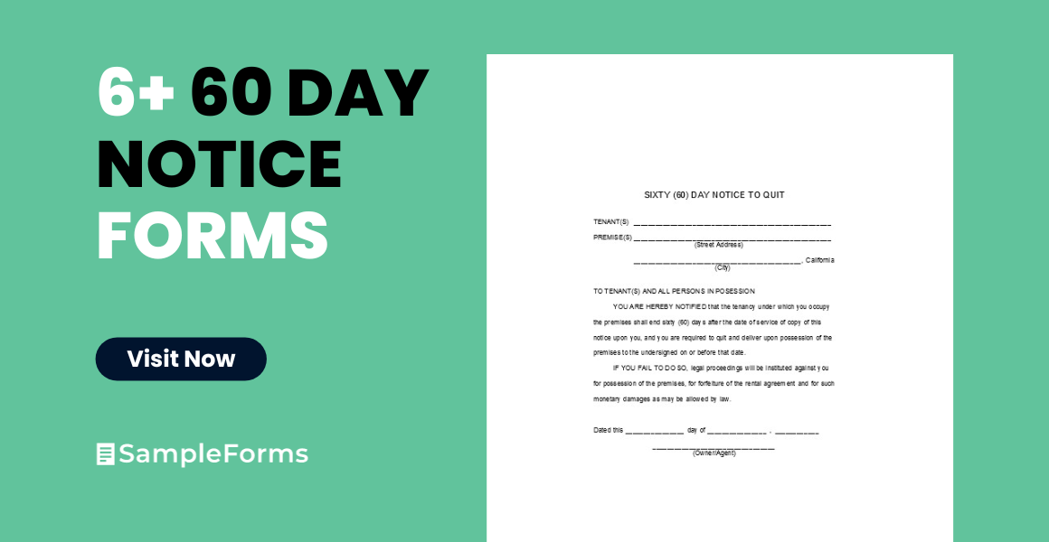  day notice form