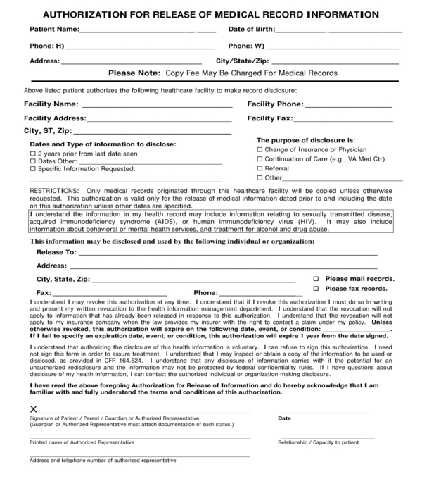 FREE 11+ Medical Records Transfer Forms in PDF MS Word