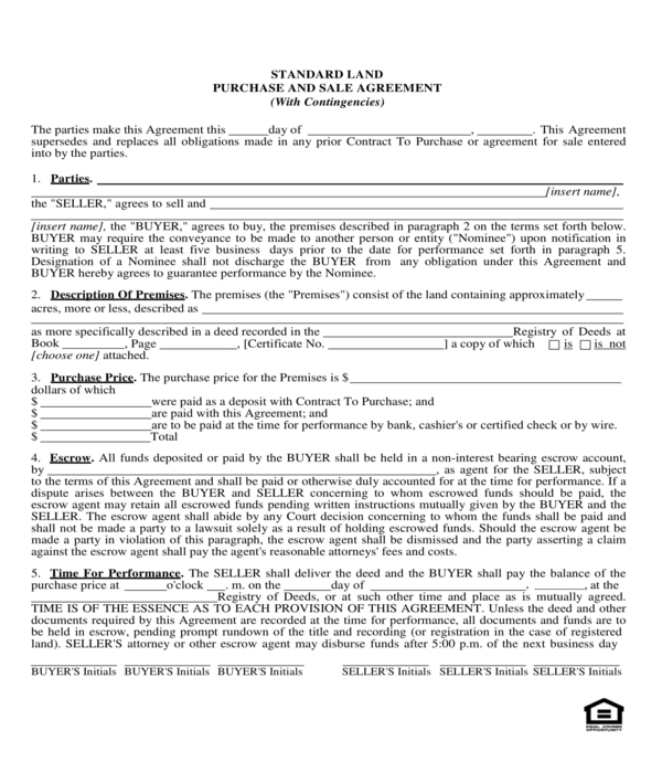 land purchase agreement