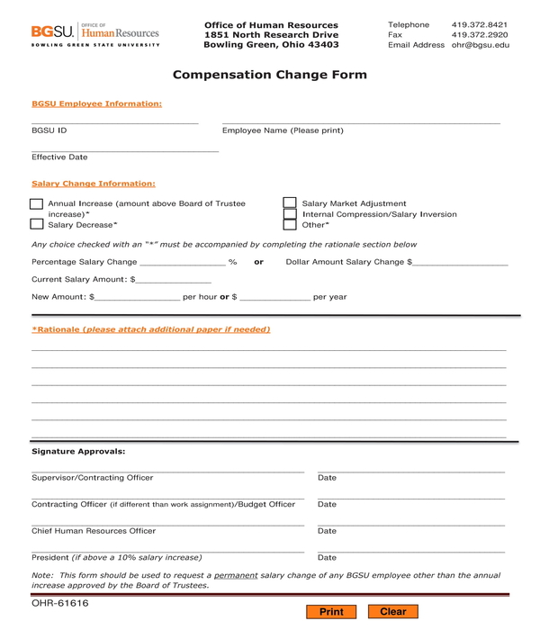 FREE 11+ Employee Pay Increase Form Samples, PDF, MS Word, Google Docs