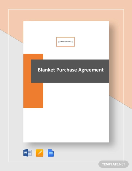 blanket purchase agreement template