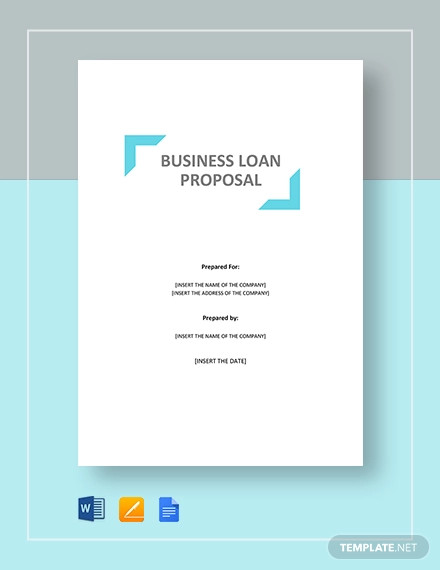 Business Proposal For Bank Loan Template