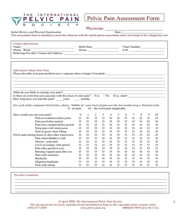 FREE 11+ Physical Therapy Assessment Forms in PDF