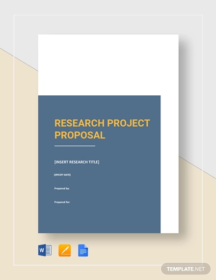 research proposal cover page format