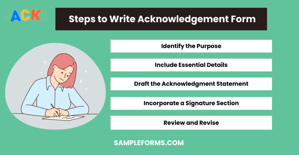 steps to write acknowledgement form 1024x530
