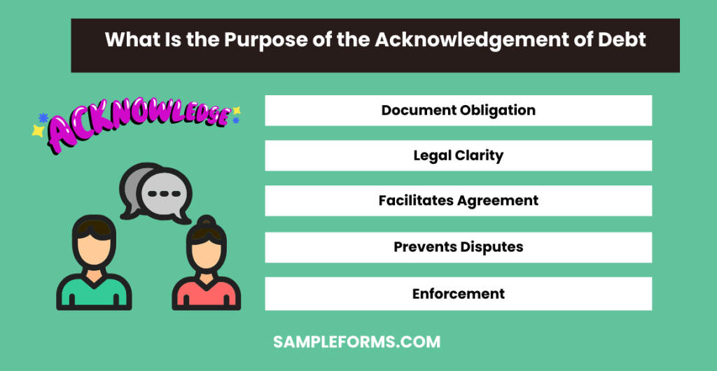 what is the purpose of the acknowledgement of debt 1024x530