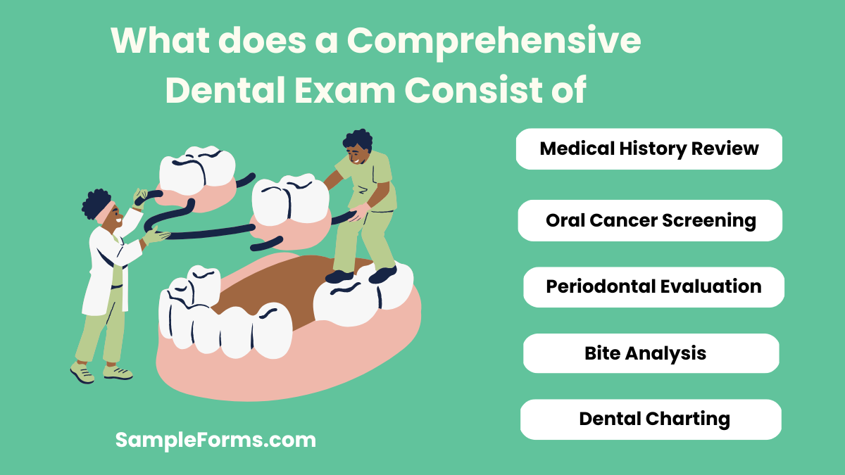 what does a comprehensive dental exam consist of