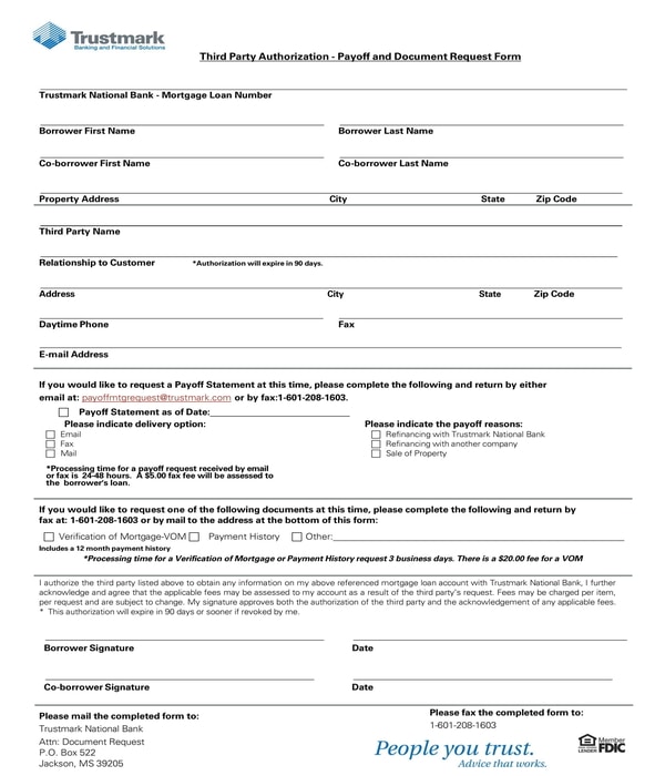 Free 8 Third Party Authorization Forms In Pdf Ms Word 5526