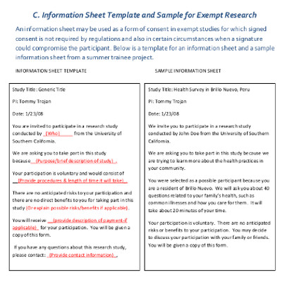 human subjects research informed consent form
