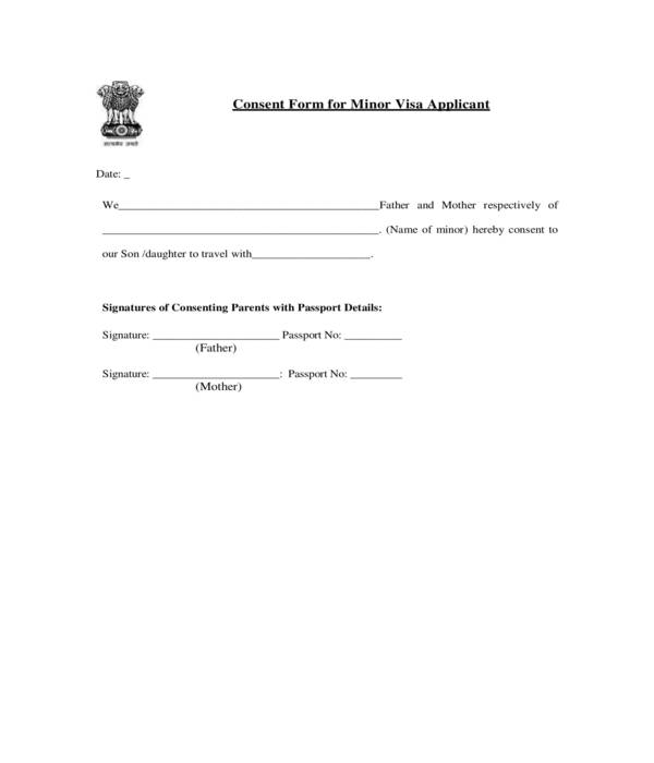 FREE 14 Minor Travel Consent Form Samples PDF Word Google Docs
