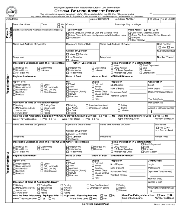 official boating accident report form