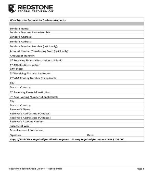 FREE 9+ Wire Transfer Instruction Forms in PDF MS Word