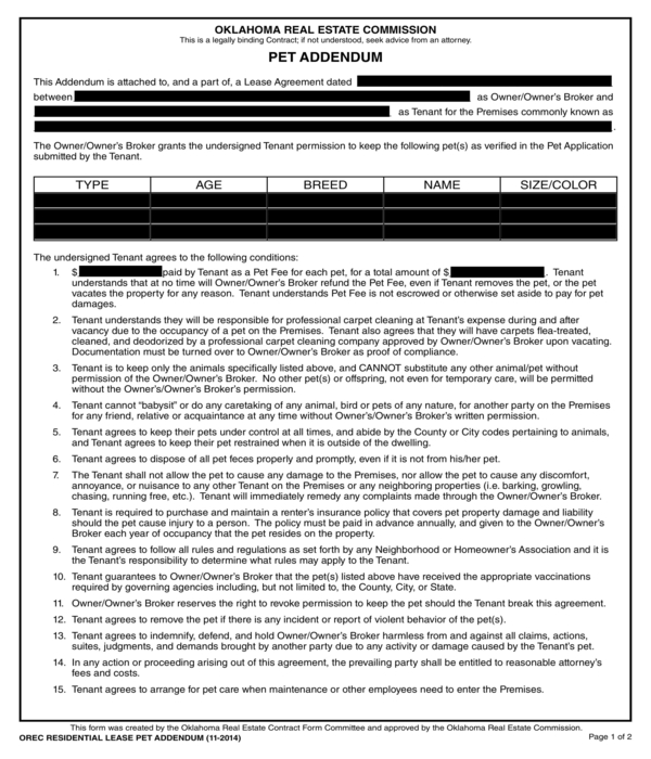 FREE 11+ Real Estate Addendum Forms in PDF