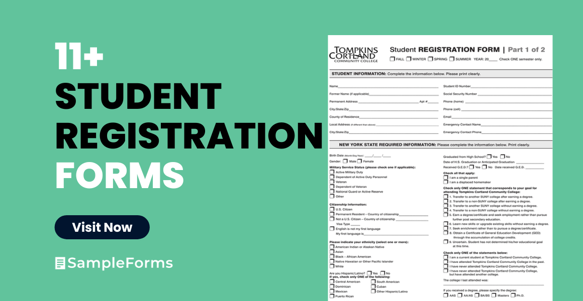 student registration forms
