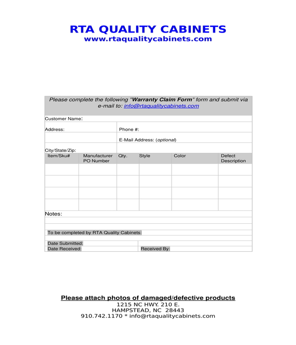 Free 8 warranty forms in pdf ms word excel
