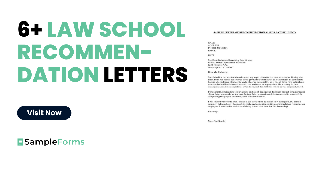 law school recommendation letter