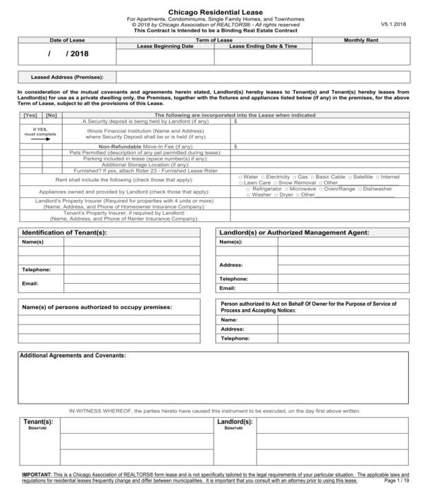 ontario assignment of lease form