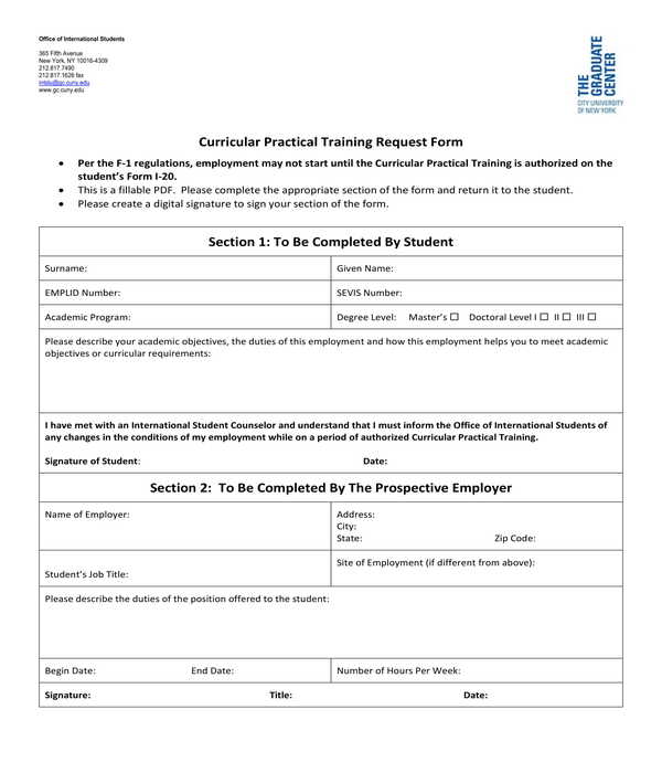 FREE 11+ Training Request Forms in PDF MS Word Excel