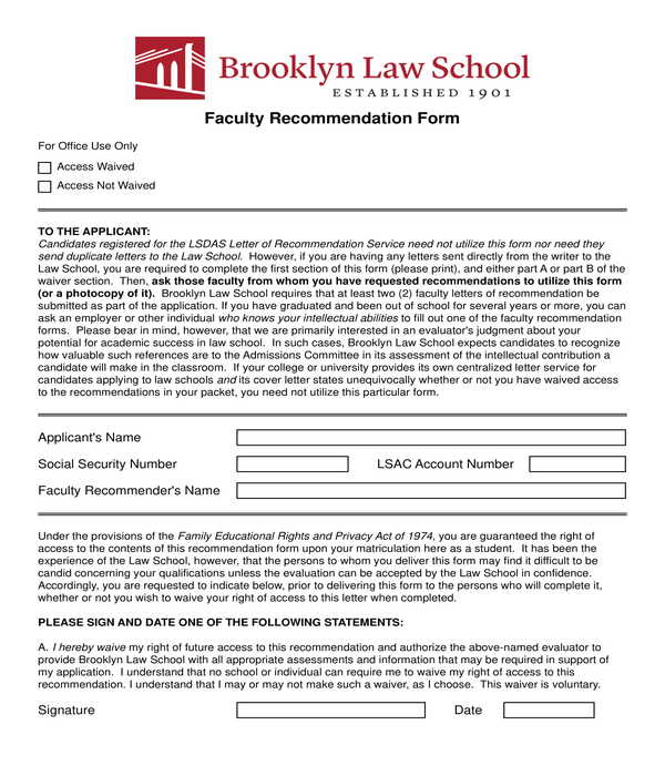 FREE 6+ Law School Letters in PDF MS Word