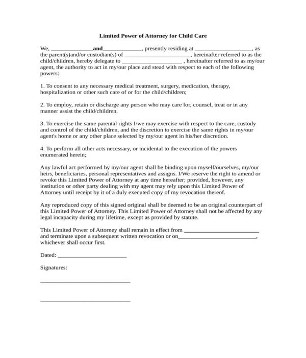 free-5-minor-child-power-of-attorney-forms-in-pdf-ms-word