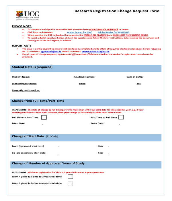 FREE 15+ Change Request Forms in PDF | MS Word | Excel