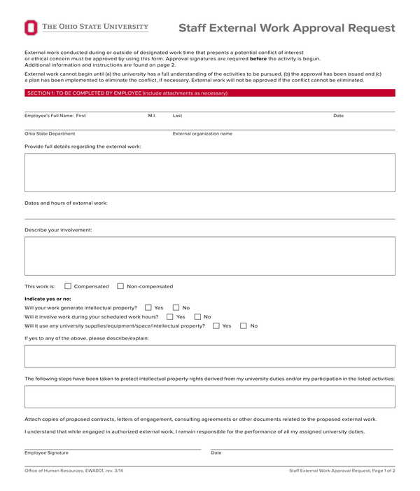 FREE 13+ Approval Request Forms in PDF | MS Word | Excel