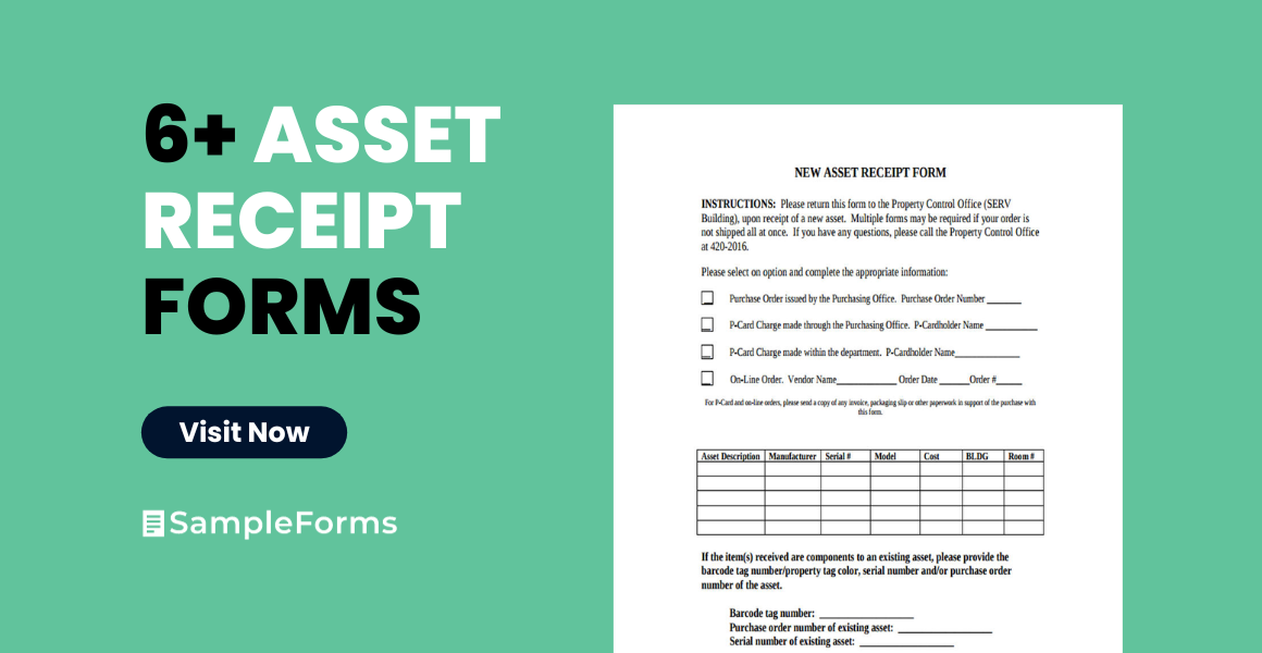 FREE 6+ Asset Receipt Forms in MS Word