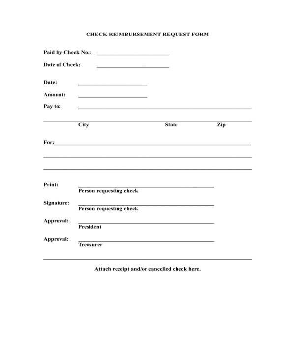 check reimbursement request form