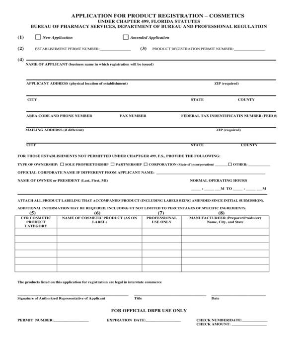 Register Product Sample FREE 5+ Product Registration Forms in PDF